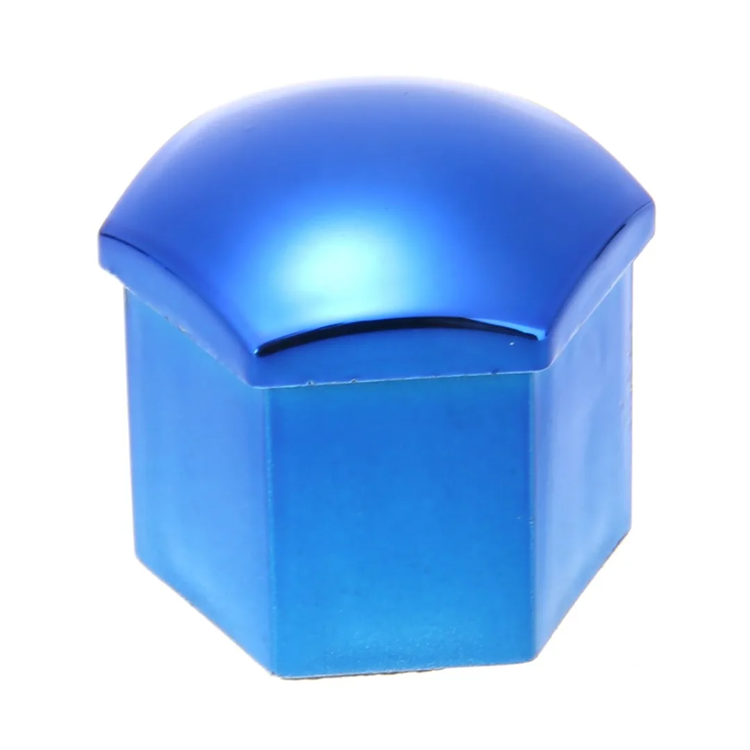 20pcs/set 17/19/21mm Universal Wheel Nut Bolt Cover Cap Exterior Decoration Protecting Bolt + Removal Tool RED/BLUE