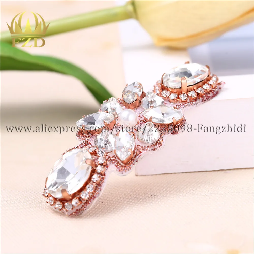 

FZD 30 Pair Handmade Sew On Hot Fix Crystal Rhinestone for Wedding DIY Bridal Shoes Ornament Sticker Decoration