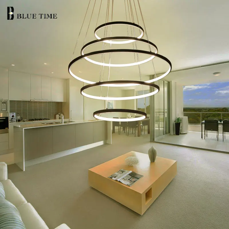  LED Pendant Light Lustres Aluminum Circle Rings Modern LED Pendant Lamp For Living Room Dining room - 32862348807