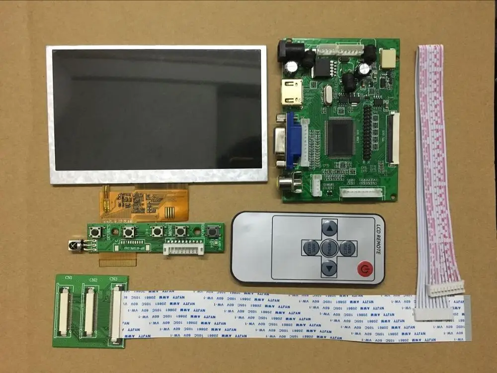 

5 inch TFT LCD screen Monitor Driver Board KD50G23-40NB-A1 Car Portable display panel HDMI VGA AV for Raspberry Pi