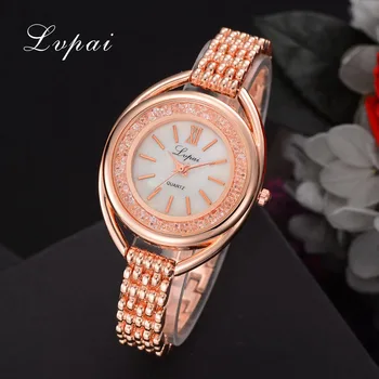 

2018 New Arrive Lvpai Top Brand Fashion Casual Ladies Luxury Sport Wristwatch Creative Diamond Dial Dress Quartz Watch