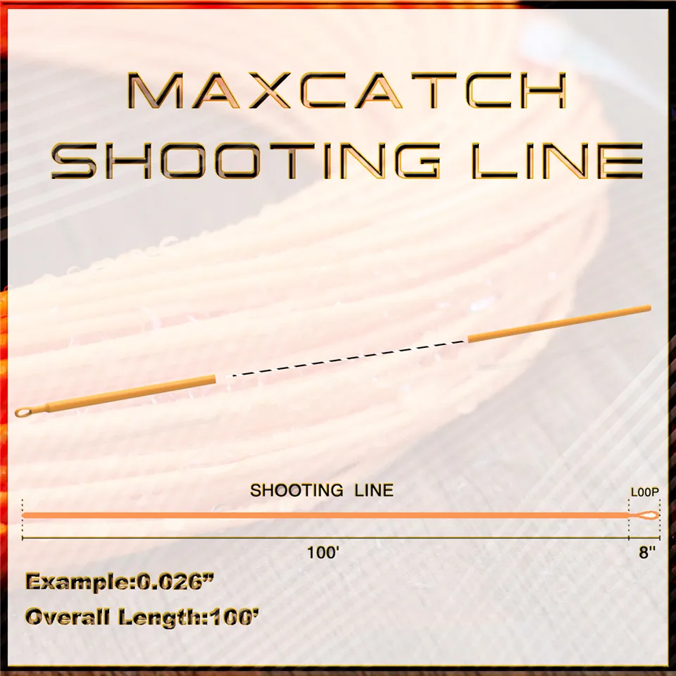Maximumcatch 0 026 дюйма 032 037 042 Летающая плавающая линия съемки/Беговая с передней