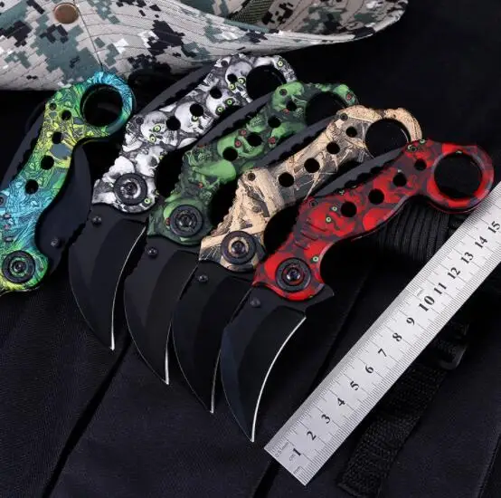 

Free shipping Folding blade knife Strike Karambit Handmade Knives Hunting Fighting Tactical Survival Knife Camping Tool knife