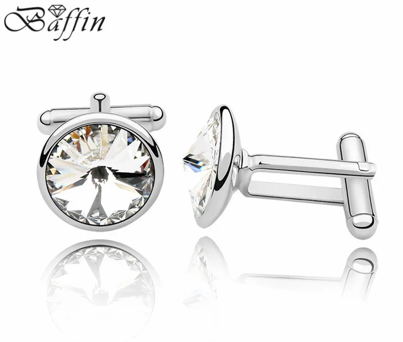 Мужские французские запонки для рубашки изготовленные из кристаллов Swarovski ELE TS