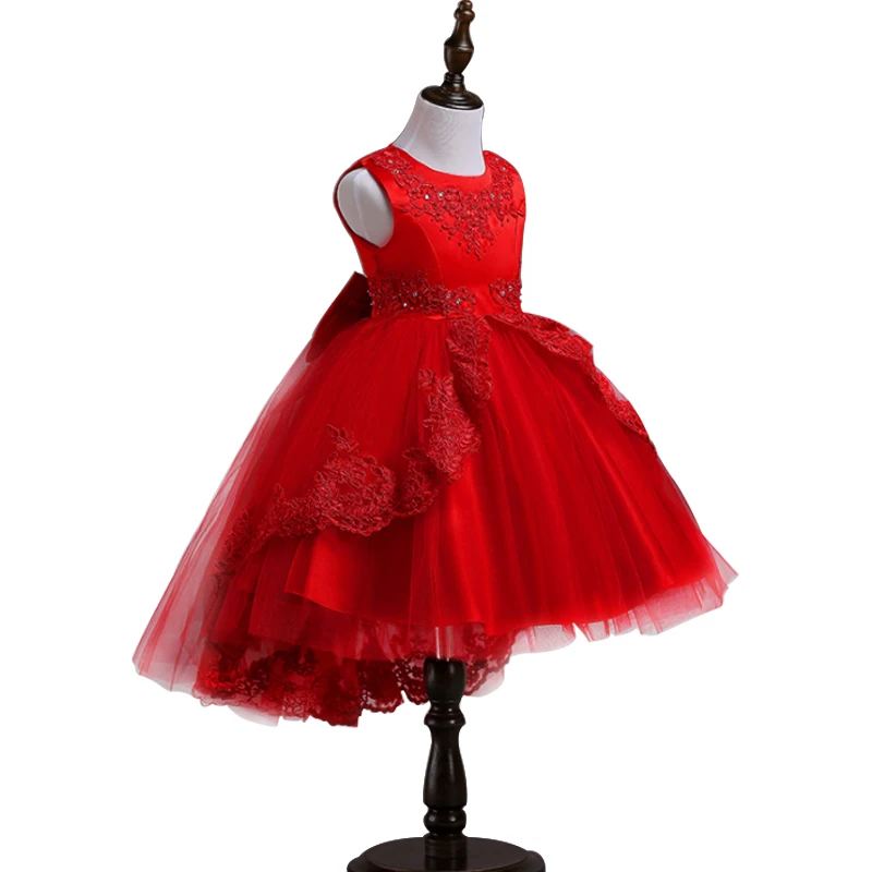 

Elegant Summer Kids Formal Dress For Girls Clothes Flower Pageant Birthday Party Princess Dress Girl Clothes 14 years
