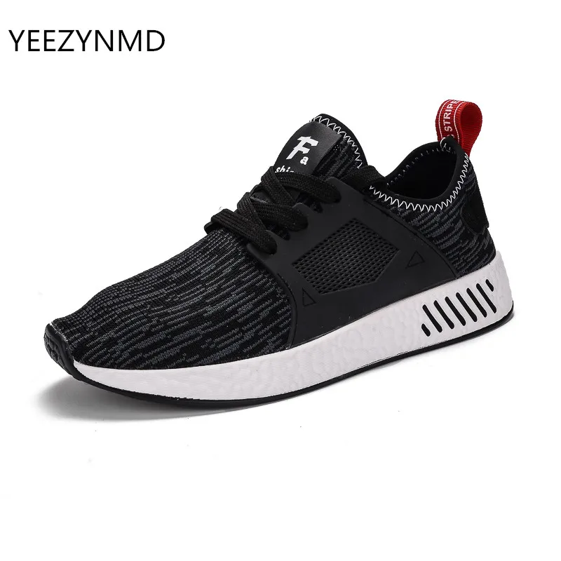 

Spring/Summer Mesh Shoes Men Breathable Fly Woven Lace-up Red Black Grey Casual Shoes For Men Large Size 39-45 New Design Shoes