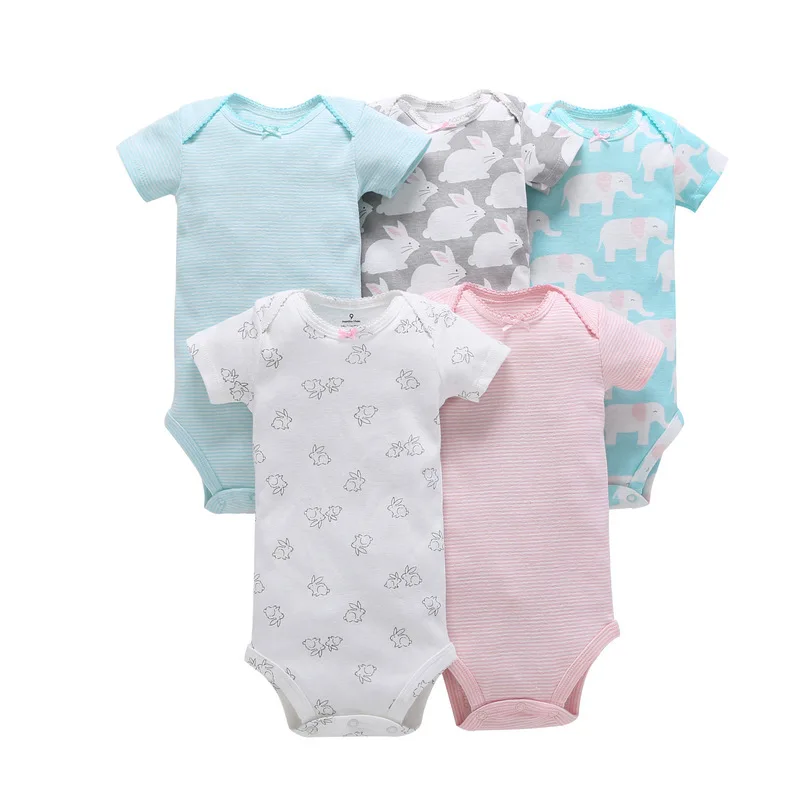 5 Pieces/Lot Infant baby bodysuits Soft cotton quality Ropa de bebe Newborn Baby clothing bebe Jumpsuit 0-24Months