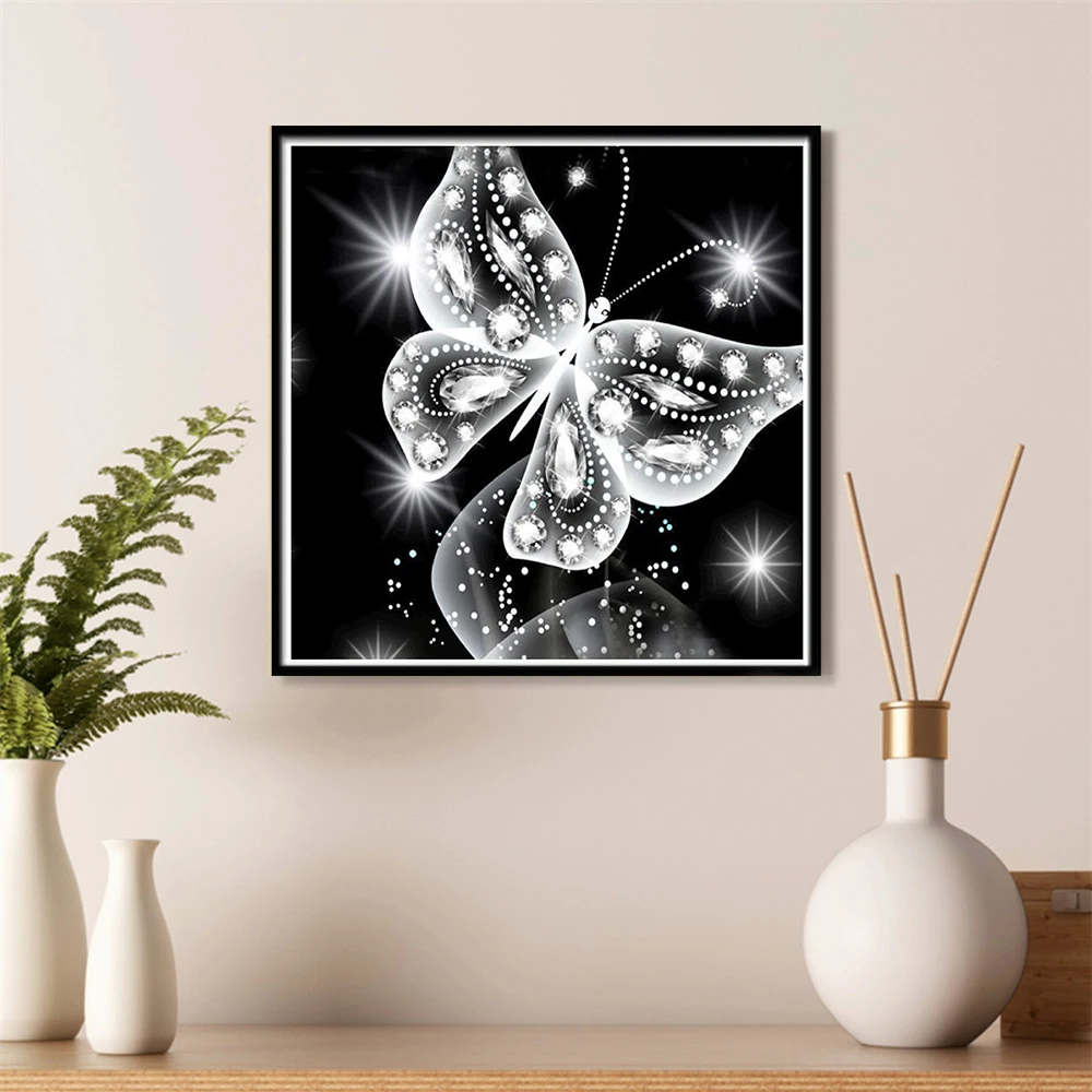 

SaShiKo Insect Butterfly Diamond Painting Embroidery Romantic Square Picture Diamond Mosaic of Rhinestone DIY Diamond Home Decor