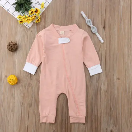 Pudcoco العلامة التجارية جديد الوليد طفل الطفل الصبي الفتيات رومبير سستة Playsuit بذلة العصابة ملابس خاصة الملابس