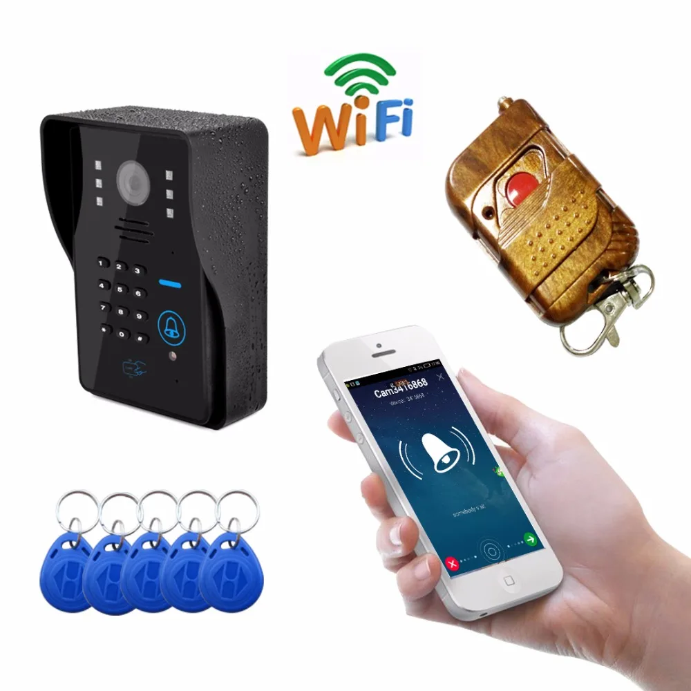 Best New Wifi camera Doorbell video door phone Support 4G IOS and Android for iPad Smart Phone Tablet Control Wireless Door Intercom