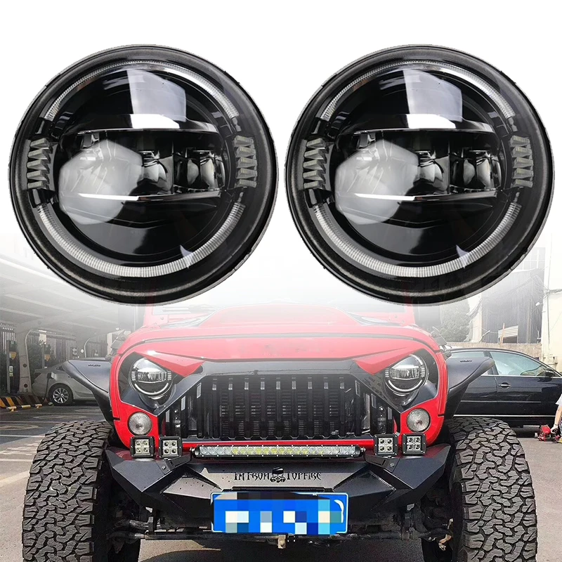 

1pair 7 Inch Hi-Lo 50W 5000lms 3000lm for Harley Moto Bike Jeep Wrangler 1997-2016 Lada Niva Offroad 4x4