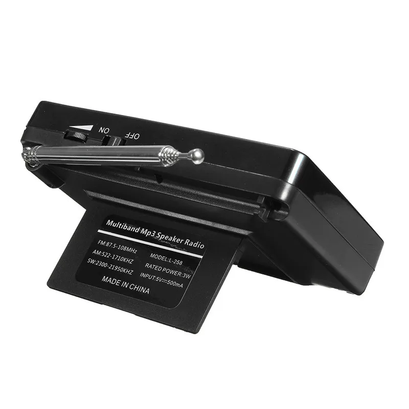 Многополосный радиоприемник leora L 258 TF FM/AM/SW 220 В 800 мАч mp3 AUX USB автопоиск радио