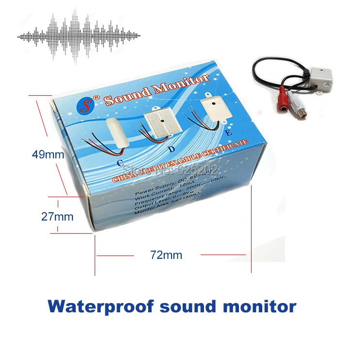 Система безопасности водонепроницаемый звуковой монитор для камера внутреннего видеонаблюдения и наружного использования