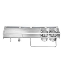 Металлическая алюминиевая кухонная вешалка настенная полка и вешалка LU4177