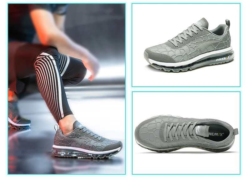ONEMIX Для мужчин беговые кроссовки, воздух подушка Обувь с дышащей сеткой школьная мужские кроссовки Max спортивная 270 спортивная обувь прогулочная обувь