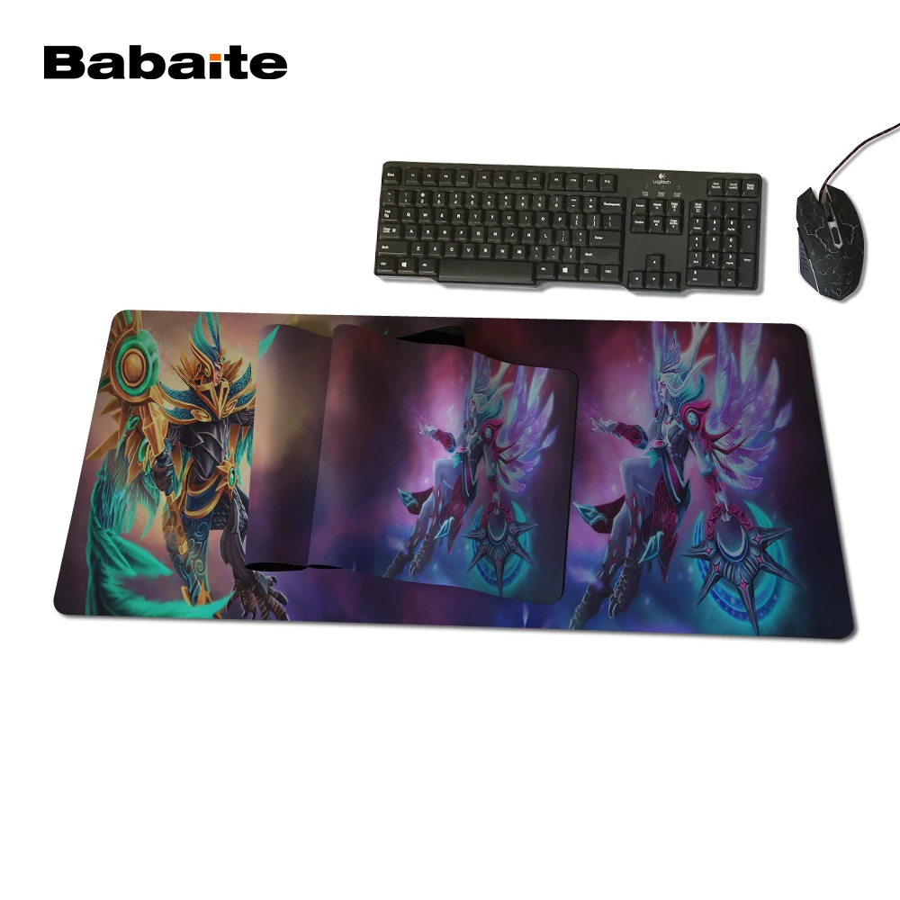  Babaite 2017 Professional Computer Game Mouse Pad Dota 2 Series 800x300mm Mousepad Grange With Edge