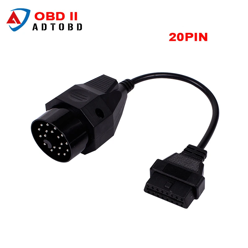 

OBD for BMW 20pin OBD II Adapter for BMW 20 pin to OBD2 16 PIN Female Connector e36 e39 X5 Z3 Free Shipping