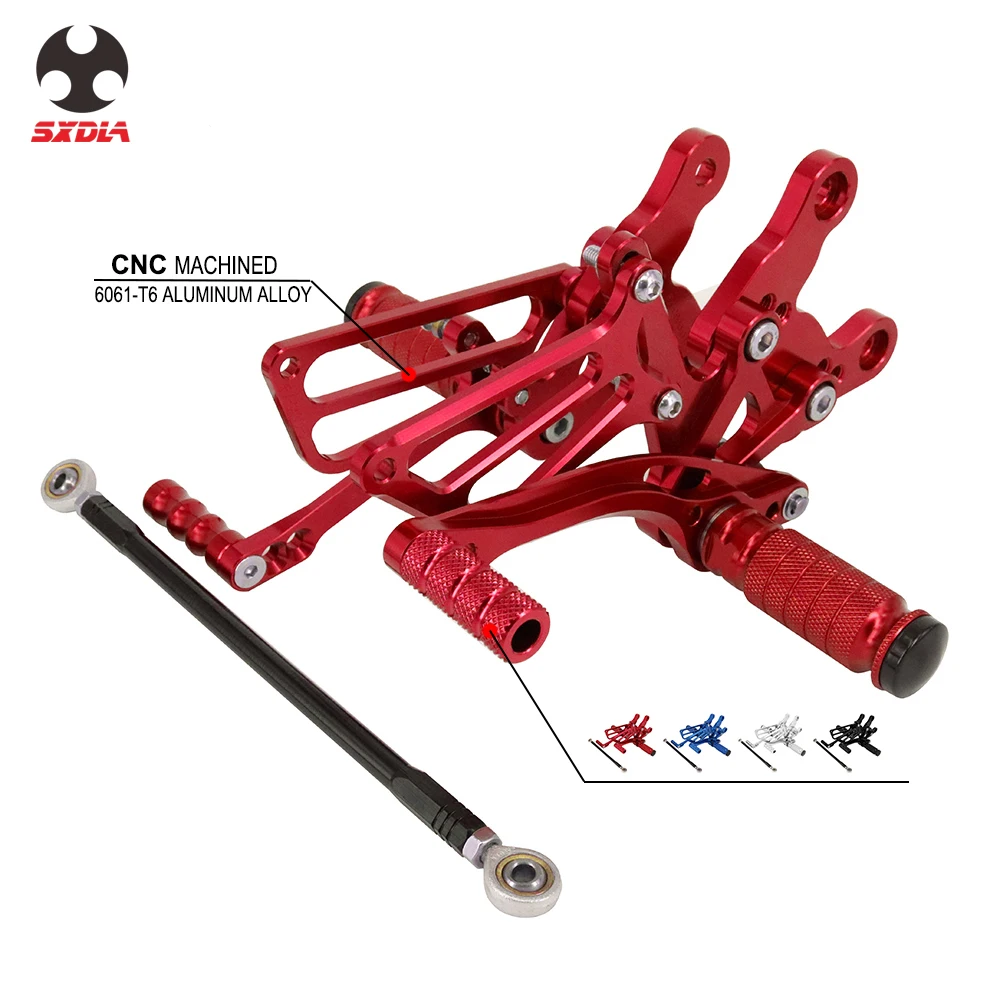 Motorcycle CNC Adjustable Foot Pegs Rear Set Footpegs Footrests For Honda CBR400RR NC23 NC29 CBR900RR 893CC SC28 CBR919RR SC33