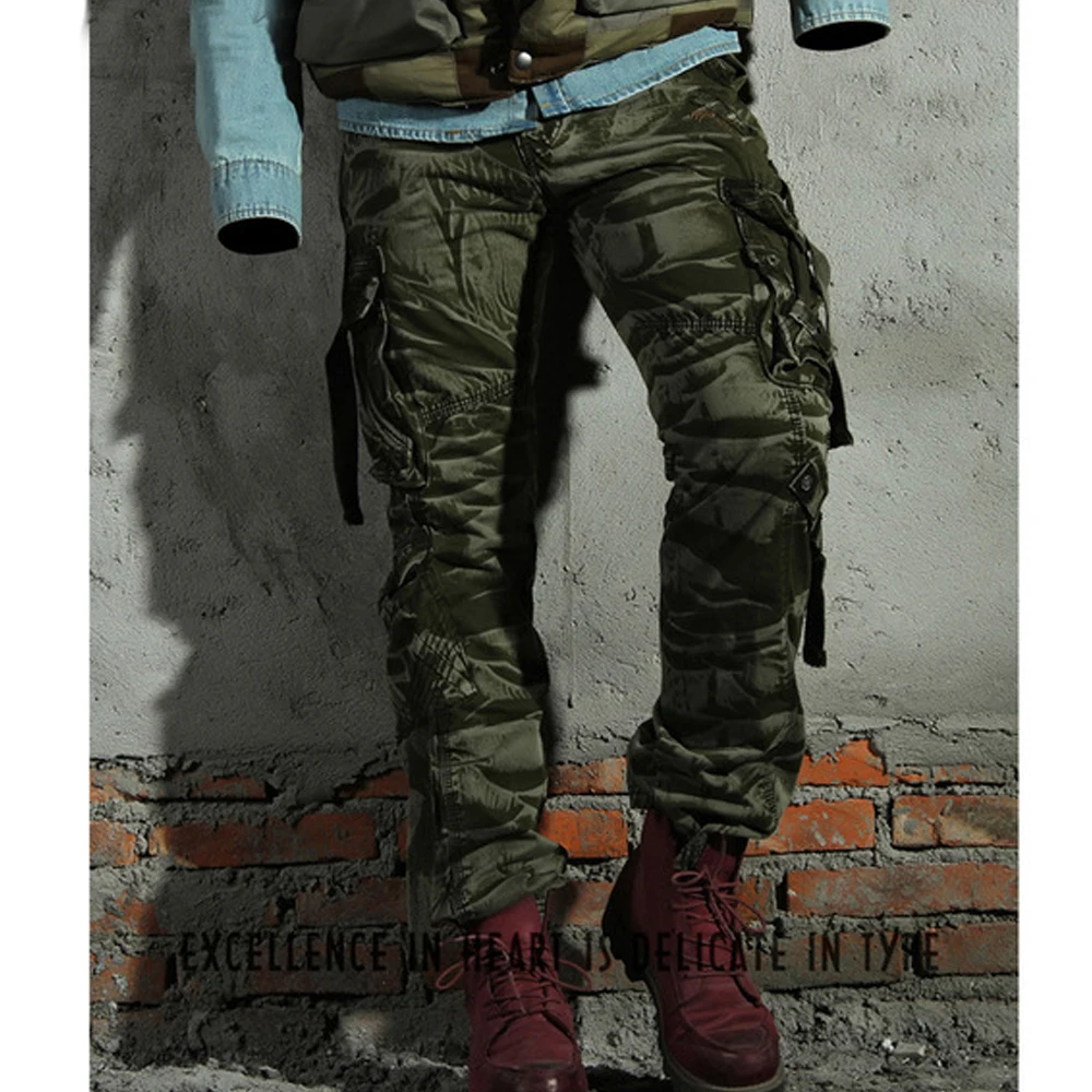 Брюки карго модные мужские брюки зимние хлопковые камуфляжные военные брюки мужские прямые повседневные брюки повседневные мужские брюки размер 29-40