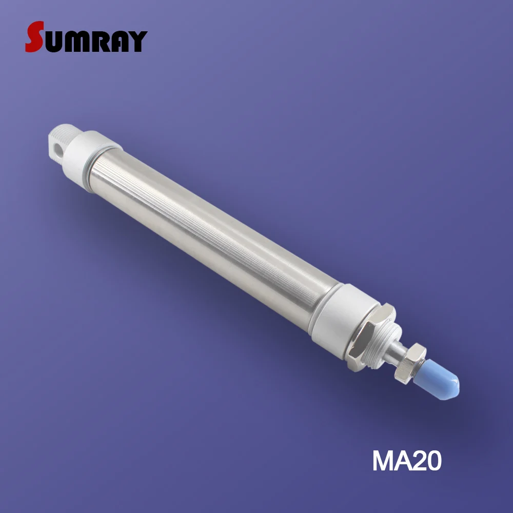 SUMRAY Pneumatic Cylinder MA Type 20mm Bore 25/50/75/100/125/150/175/200/250/300mm Stroke Double Action Air | Обустройство дома
