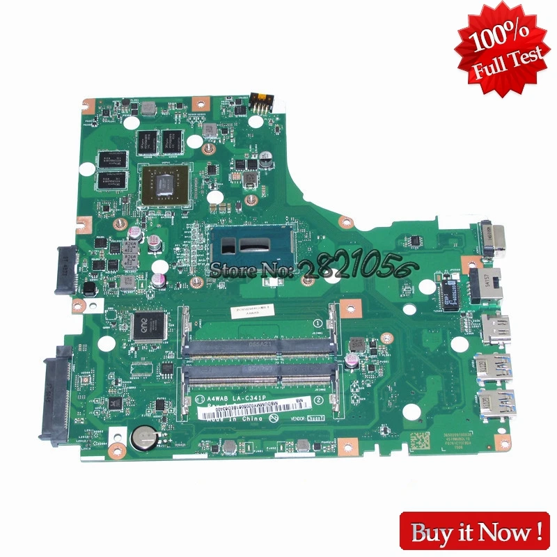 Материнская плата NOKOTION nbпельmmy0205 для Acer aspire E5 473 материнская ноутбука A4WAB LA C341P ЦПУ