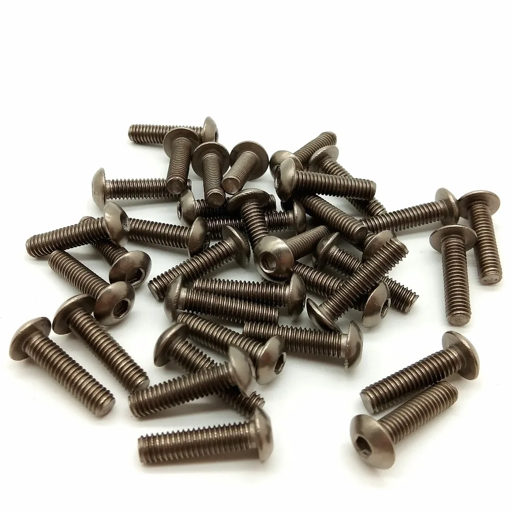 Титановый болт M5x6 8 10 12 15 20 25 30 35 40 45 50 мм Ti болты крепежная головка не полированная