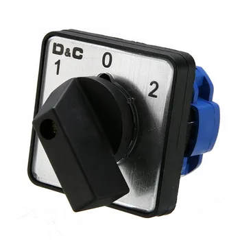 

New Changeover Switch AC 500V On/Off/On 3 Positions 4 Terminals Control Universal Rotary Selector Cam Changeover Switch