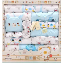 18PCS Set Cotton Newborn Baby Clothing Hats Bibs Sets Thick Infant Baby Girls Boys Clothes Infant Kids Underwear Clothes TZ38