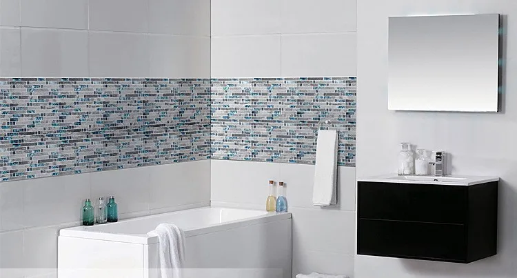 sea blue glass tile kitchen (10)