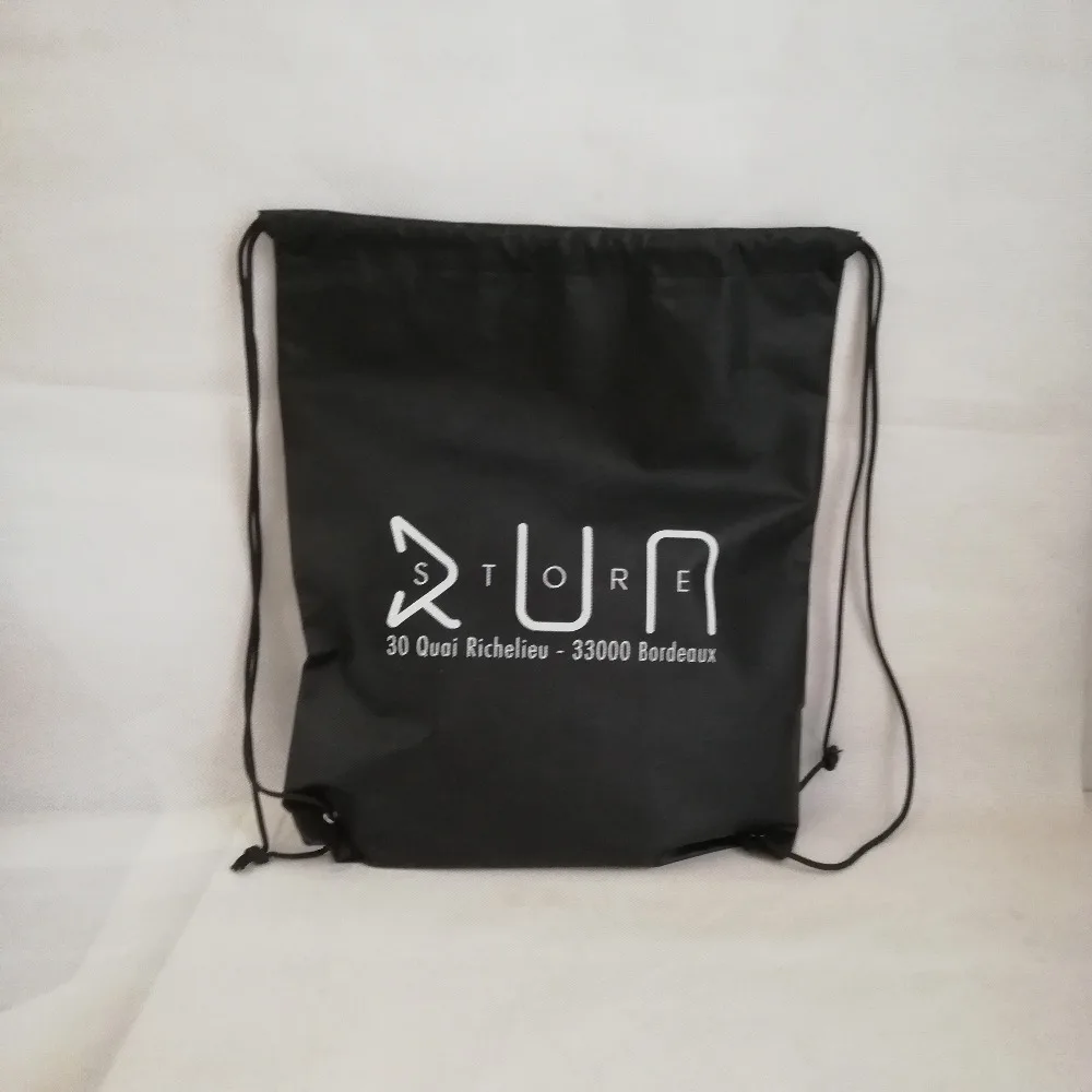 Wholesale 1000pcs lot Non Woven Fabic Backpack Drawstring Shopping BagsTravel Beach Gym Shoes Sports Storage Outdoor