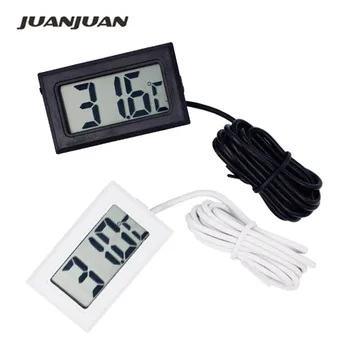 

Digital LCD Probe Fridge Freezer Thermometer Thermograph Meter for Refrigerator 110C ( Black / White ) 20%off