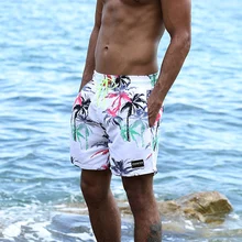Летние пляжные шорты, быстросохнущие трусы для отдыха, мужские трусы-боксеры для плавания, мужские купальные костюмы, бермуды
