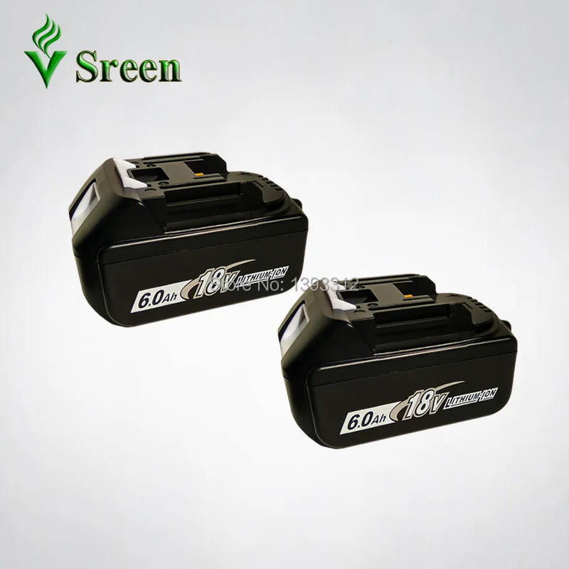 2PCS 18V Li-ion 6000mAh Replacement for Makita 18V BL1830 BL1840 BL1850 BL1815 LXT Rechargeable Lithium Ion Power Tool Battery 2PCS 18V Li-ion 6000mAh Replacement for Makita 18V BL1830 BL1840 BL1850 BL1815 LXT Rechargeable Lithium Ion Power Tool Battery