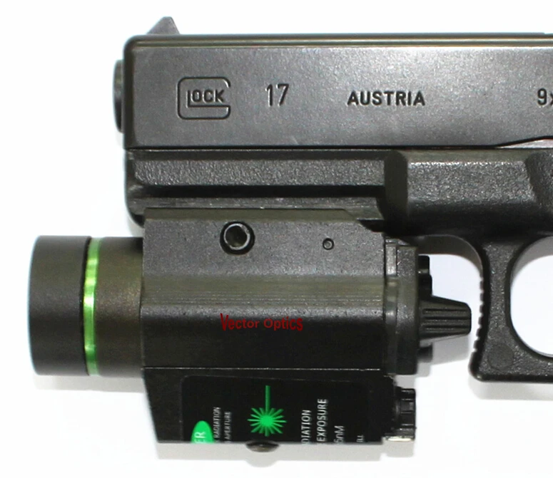 Doublecross Hunting Pistol Gun Handgun Tactical Red Laser Flashlight Combo Light