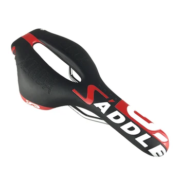 

Hot Bike Bicycle Saddle Seats PU Leather Black Red Hollow Design Breathable Cycling Saddles MTB Road Cycling Seats Accessories