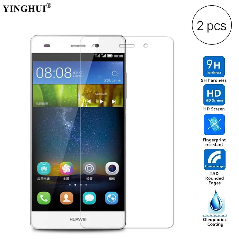 

For Huawei P8 Lite Tempered Glass Screen Protector Film 9H 2.5D Transparent Full Protection For Huawei P8Lite ALE-L21 2 PCS