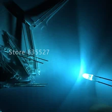 50 шт. F3 3 мм круглый светильник ice blue sky blue бесконечный светодиодный светильник-излучающие диоды прозрачная вода DIP механическая клавиатура переоборудование лампы