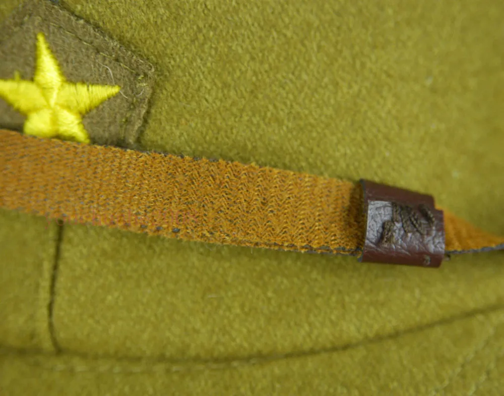 WWII WW2 Japanese Army IJA Officer Field Wool Cap Hat L, badge made of bullion-JP008