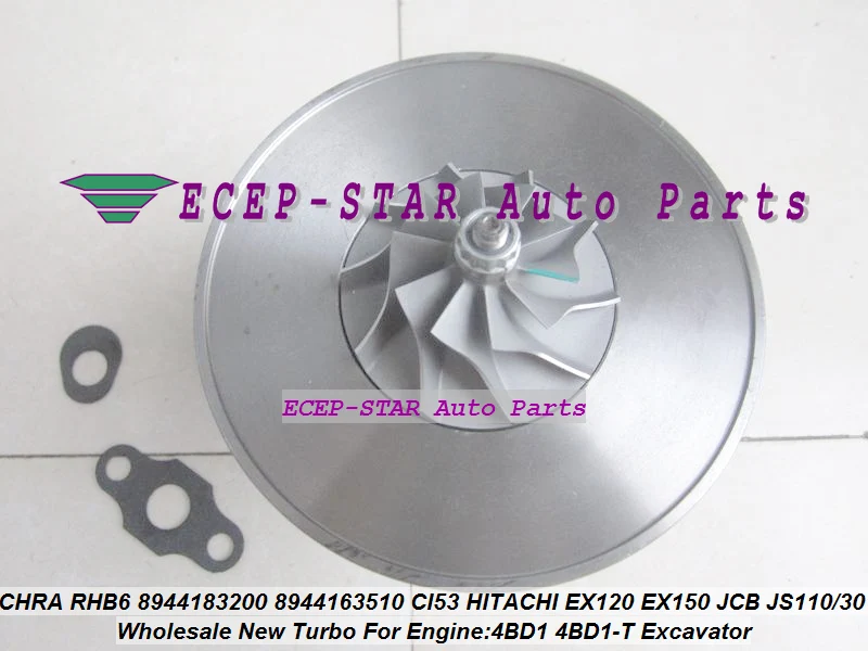 Turbo CHRA RHB6 8944183200 8944163510 CI53 HITACHI EX120 EX150 JCB JS110 JS130 (4)