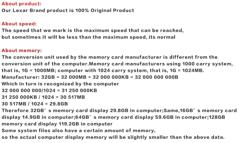 Lexar 150 МБ/с. 16 Гб оперативной памяти, 32 Гб встроенной памяти SDHC 1000x SD Card 64 Гб 128 256 SDXC UHS-II U3 флэш-карта памяти для 3D 4K цифровой Камера