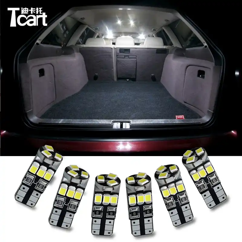 Tcart 12pcs Car Led Interior Lighting Kit Reading Light Auto Led Bulbs T10 White Lamps For Toyota Camry 40 Accessories 2006 2011