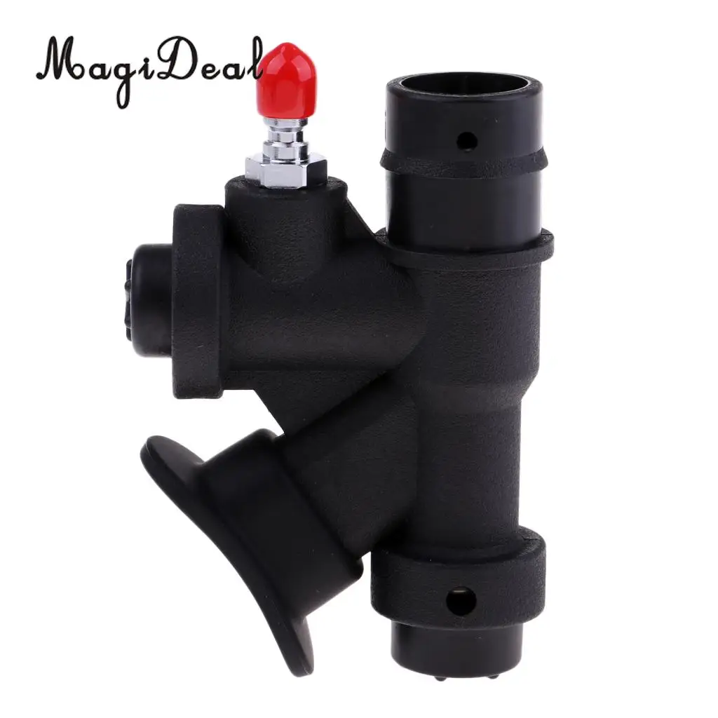 Professional Dive BCD Power Inflator with Angled Mouthpiece for Scuba Diving Standard 1 inch Inflator Hose