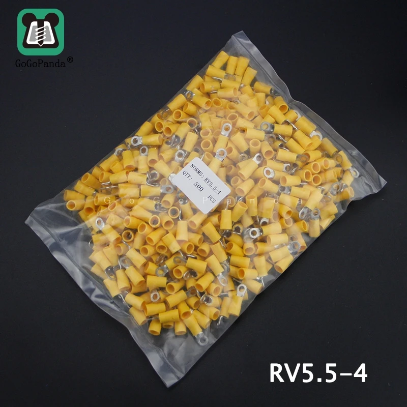 Awg Rv5 5 Anel Amarelo Terminal Isolado Cabo Conector awg rv55 anel amarelo terminal isolado cabo conector 04