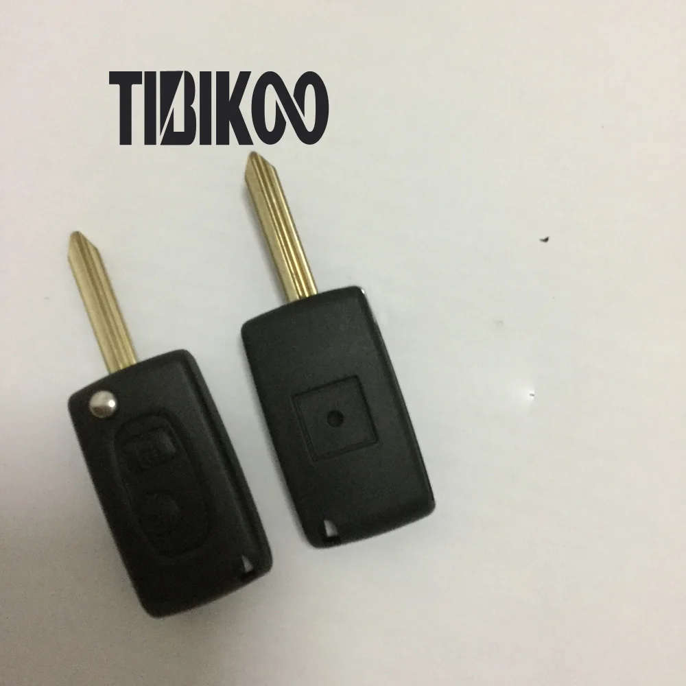 Citroen 2 Button Modified Flip Remote Key Case SX9 Blade (25)-1