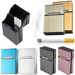 Горячие сигары Портсигар Свет Алюминий сигары Табак держатель Карманный Box Контейнер для хранения OC2716