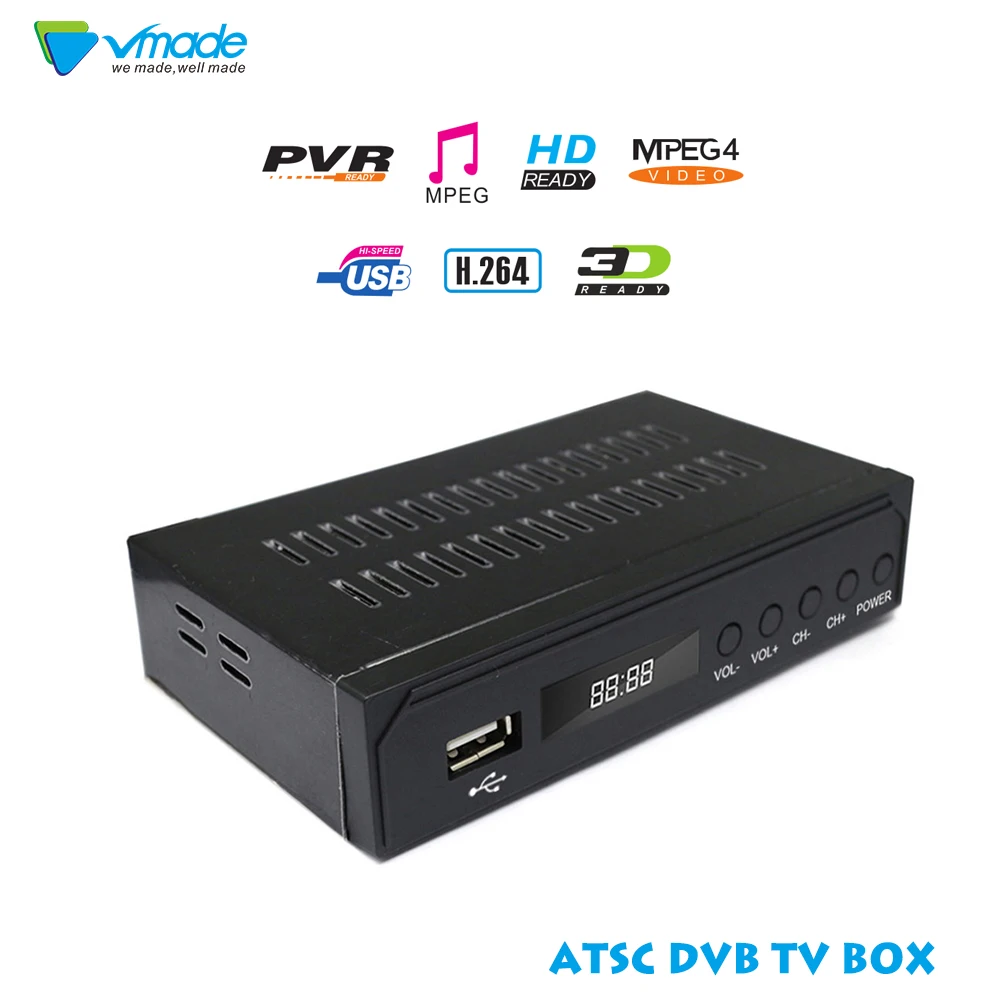 

DVB ATSC High Definition TV set-top box ATSC TV Box Terrestrial Receiver HD Digital Support PVR supply the United States Canada