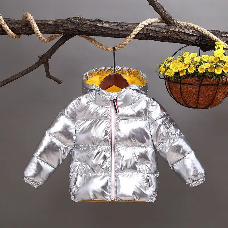

Kids Coats New Fashion Casual Children Bread Clothes Thickened Hooded Down Outwear. Boys Winter Jacket