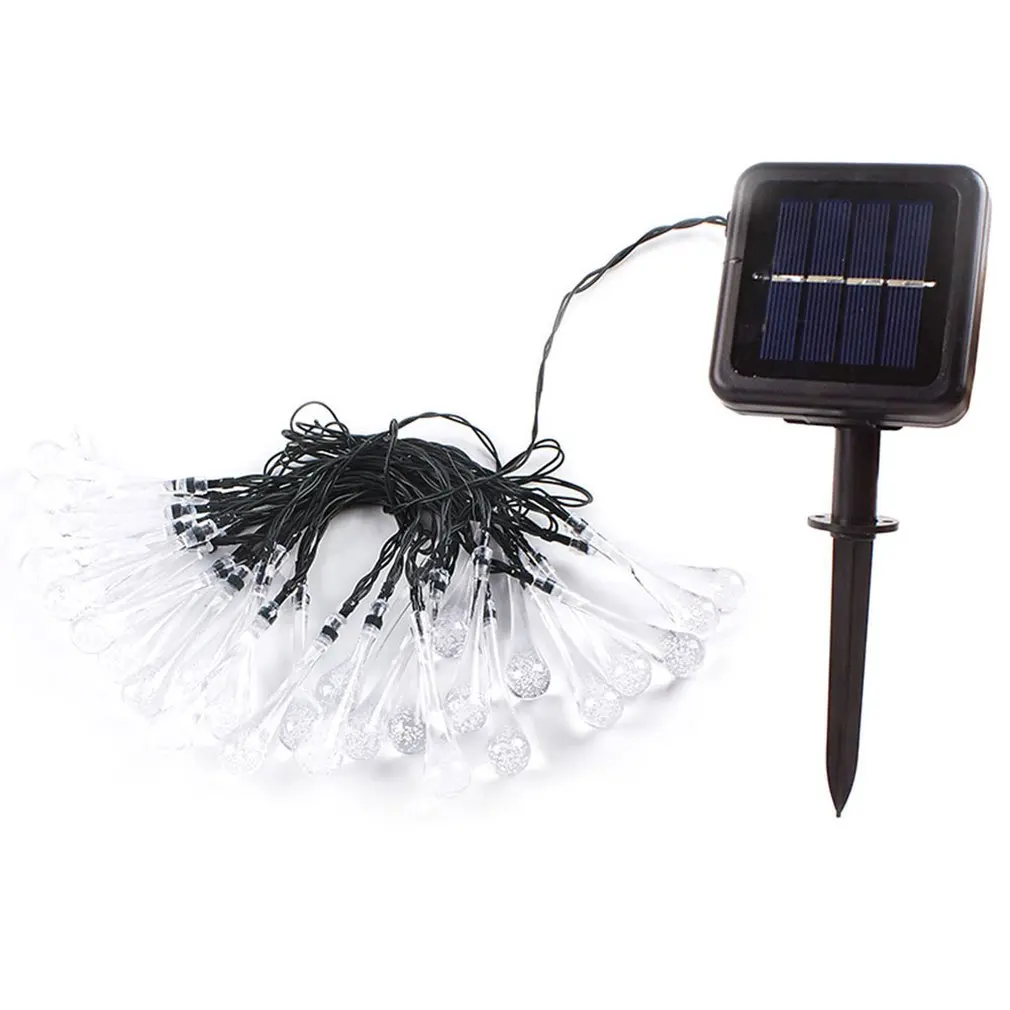 

Solar Light String 30Led Water Drop String Lights Christmas Day Decorative Lights Led Waterproof Light String