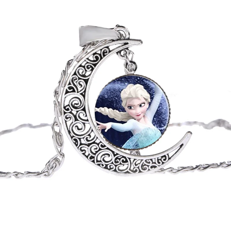 Disney Мультфильм Эльза дети ожерелье аксессуары для кукол Замороженные принцесса девочка ребенок день рождения детей подарок косметическая игрушка