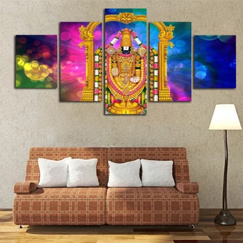 

5Piece Canvas Art Hindu God Painting Wall Decoration Art Painting Posters Canvas Picture Prints Home Decor No Frame